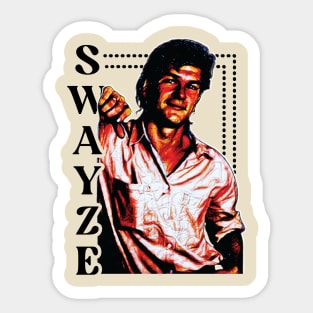 -- Patrick Swayze -- 80s Movies Fan Design Sticker